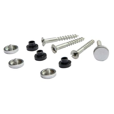 Vis fendue tête plate pour miroir Diall, lot de 4