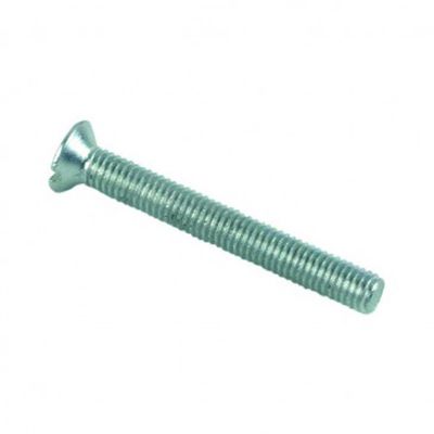 vis à métaux tête fraisée fendue zingué - 4 x 80 mm- vendu par 500