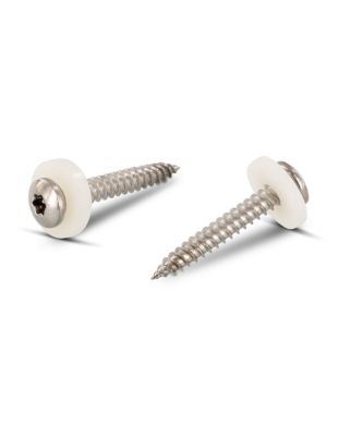 Vis tôle Tête cylindrique TC TORX T15 + Rondelle Nylon 3.9X16 Inox A2 Naturel - 200 pièces