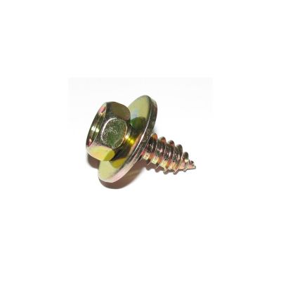 Vis tôle Tête hexagonale TH 6.3X16 + Rondelle Bichromaté - 1 pièce