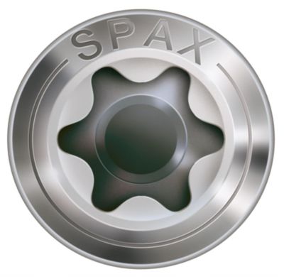 Vis terrasse SPAX 4,5 x 60 mm Tête cylindrique T-STAR plus T25, Pointe 4CUT, inox A2, 100 unités