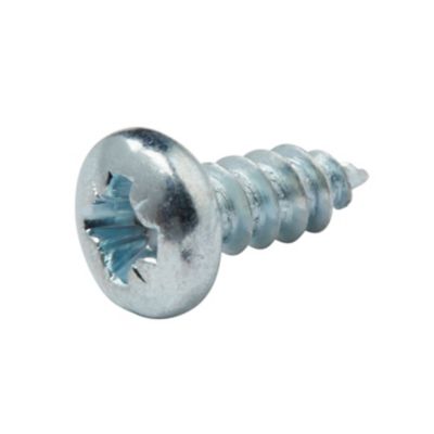 Vis zinguée autoperceuses à tête pozidriv 3,5x9,5 mm, 25 pièces