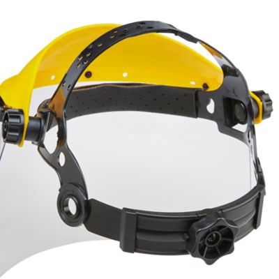 Visière de protection anti‑projections Site SHE119 en polycarbonate et polypropylène