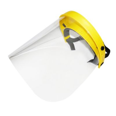 Visière De Protection Combinée Ama - Écran Polycarbonate + Grille Métallique, Ajustable, Normes EN166/EN1731