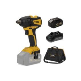 Visseuse à choc 20V EGO LI + Batterie 4Ah Couple 300 Nm + Chargeur rapide 20V + Sac à Outils VITO