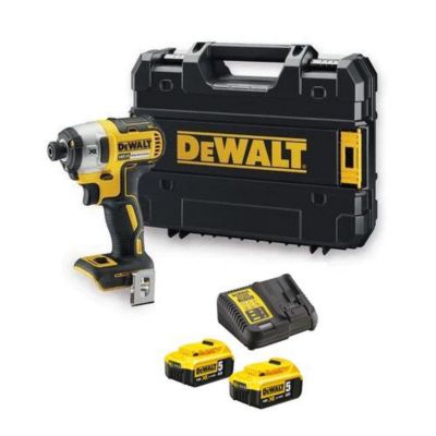 Visseuse à chocs 18V XR Brushless + 2 batteries 5Ah + chargeur + coffret T-STAK - DEWALT - DCF887P2-QW