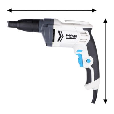 Visseuse de plaquiste filaire 400 W - vitesse maxi 3000 tr/min - couple maxi 28 Nm - Mac Allister MSSD400