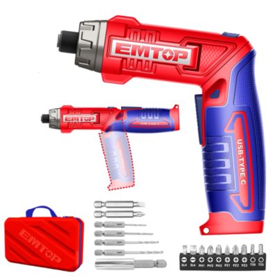 Visseuse et tournevis électrique EMTOP sans fil 8V rechargeable USB ...