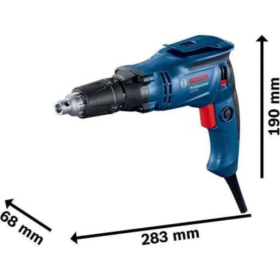 Visseuse plaquiste GTB 650 Bosch 06014A2002 - 5 000 tr/min, compatible chargeur en bande.