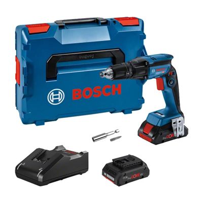 Visseuse Plaquiste Sans Fil Gtb 18v-45 Bosch Professional 06019k7002 Avec 2 Batteries 4 Ah Procore 18v, Chargeur Gal 18v-40, L-box