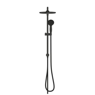 Vitalio start system 250 colonne de douche, tête de douche XXL 250 mm + Douchette 1 jets, sans mitigeur, noir mat (266802430)