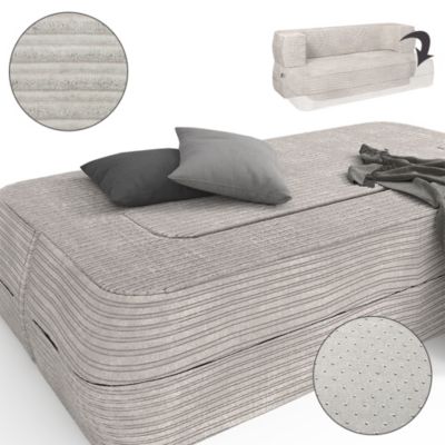 Vitalispa Canapé Beige 190cm avec fonction de couchage
