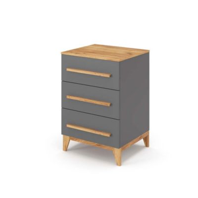 Vitalispa Commode avec tiroirs Gris 53.4x88cm