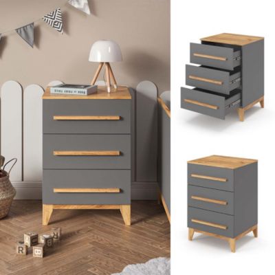 Vitalispa Commode avec tiroirs Gris 53.4x88cm