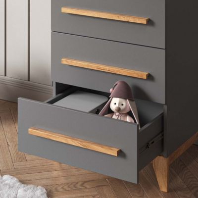 Vitalispa Commode avec tiroirs Gris 53.4x88cm