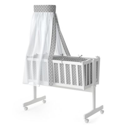 Vitalispa Lit bébé Blanc 40x90 avec des roues