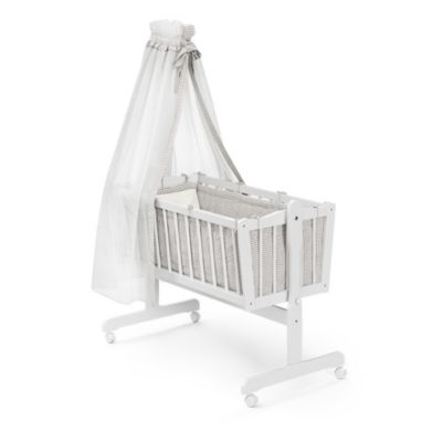 Vitalispa Lit bébé Blanc 40x90 avec des roues