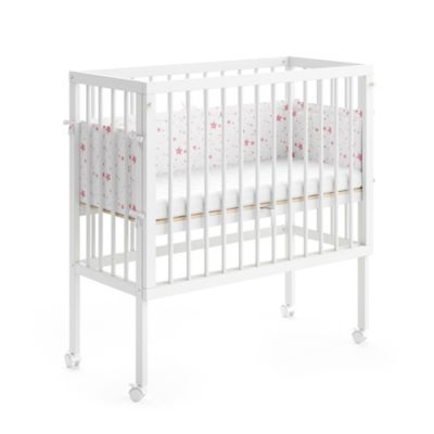 Vitalispa Lit bébé Blanc 94x90cm 2 rails latéraux