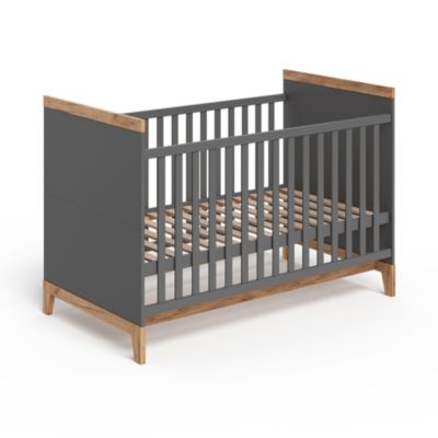 Vitalispa Lit bébé Gris/Artisan 70x140 cm