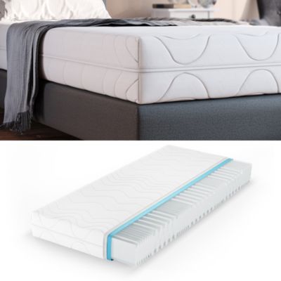 Vitalispa Matelas en mousse froide Blanc 100x200cm 20 cm de hauteur