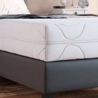 Vitalispa Matelas en mousse froide Blanc 100x200cm 20 cm de hauteur