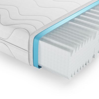 Vitalispa Matelas en mousse froide Blanc 100x200cm 20 cm de hauteur