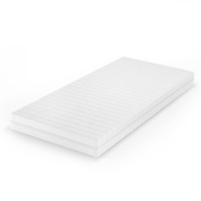 Vitalispa Matelas en mousse froide Blanc 80x200cm H3 degré de dureté, 7 zones