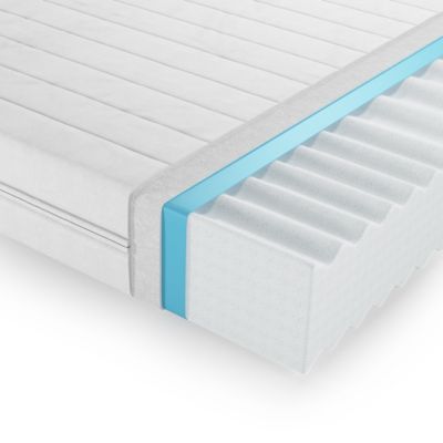 Vitalispa Matelas en mousse froide Blanc 80x200cm H3 degré de dureté, 7 zones