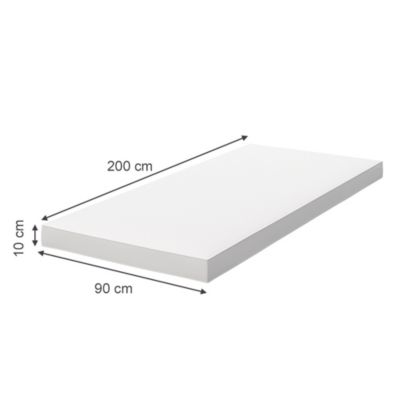 Vitalispa Matelas pour enfants Blanc 90x200cm