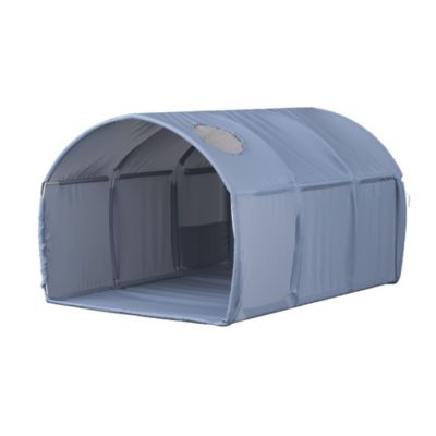 Vitalispa Tente tunnel Bleu 100x80cm avec fenêtre