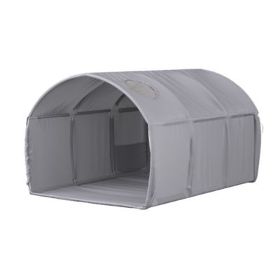 Vitalispa Tente tunnel Gris 100x80cm avec fenêtre