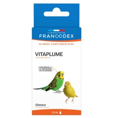 Vitaplume aliment complémentaire pour oiseaux, flacon 15 ml