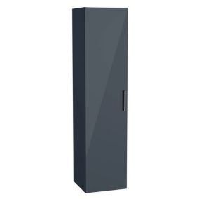 Vitra  Mia armoire 145x35x35 cm pour salle de bain, porte softclose, anthracite brillant  (MIAV35A)