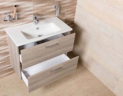 Vitra  Mia ensemble meuble 59x61x39,5 cm avec miroir, lavabo et éclairage LED, Cordoba (MIASET60C)
