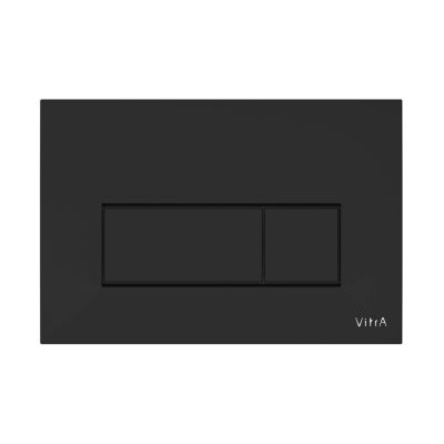 VITRA Plaque de commande WC 3/6L déclenchement mécanique SQUARE Noir mat