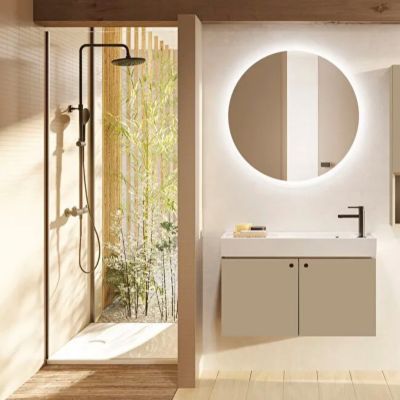 VitrA Receveur acrylique ultra-plat LEAF 100x80cm Blanc texturé, PN 24, classe C + set de pieds