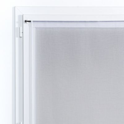 Vitrage tamisant Charlotte coloris blanc H.120 x l.60cm