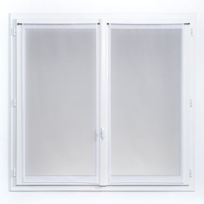 Vitrage tamisant Charlotte coloris blanc H.120 x l.60cm
