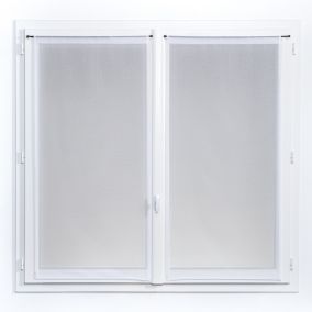 Vitrage tamisant Charlotte coloris blanc l.60 x H.120 cm