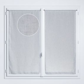 Vitrage tamisant Gabin coloris blanc L.120 x l.70 cm