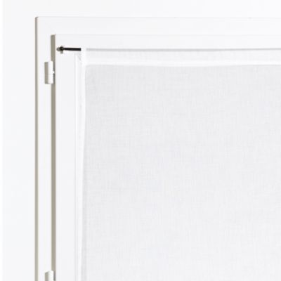Vitrage tamisant Gabrielle coloris blanc l.45 x H.90 cm