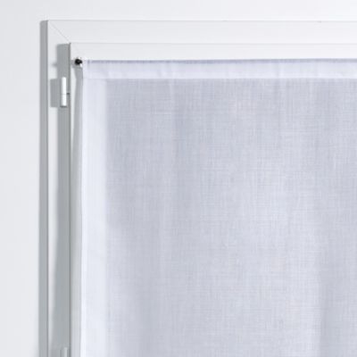 Vitrage tamisant Jalousie coloris blanc l.70 x H.190 cm