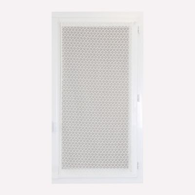 Vitrage tamisant passe-tringle aspect dentelle blanc H.190 x l.90 cm Rocle Leslie