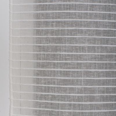 Vitrage tamisant rayures horizontales poly-lin passe-tringle Seraphine blanc H.190 x l.70cm Rocle