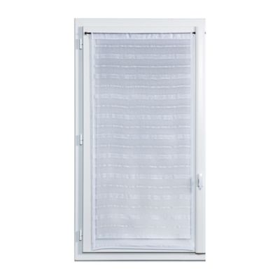 Vitrage tamisant Wakea coloris blanc H.190 x l.90cm