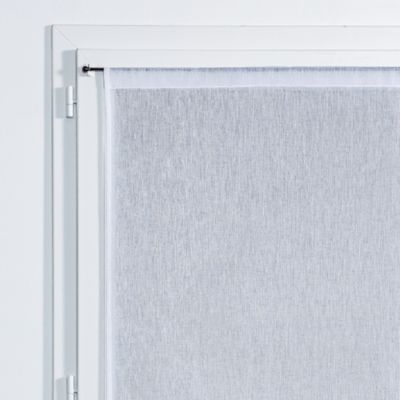 Vitrage tamisant Yena coloris blanc H.160 x l.60cm