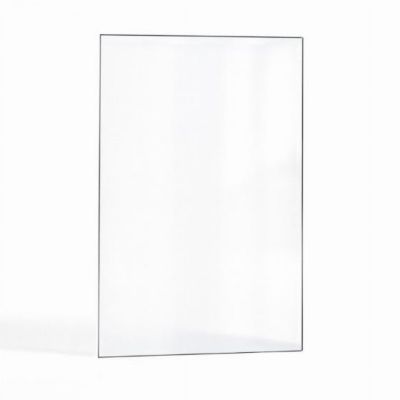 Vitre Supra TOMERA - Verre Rectangle pour poêle à bois - 312 x 548 mm (L1 x H1) - 4 mm autonettoyant
