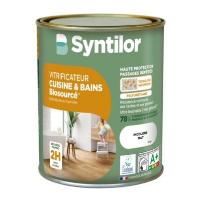 Vitrificateur cuisine et bains Biosourcé Nature Protect Syntilor incolore mat 0,75L