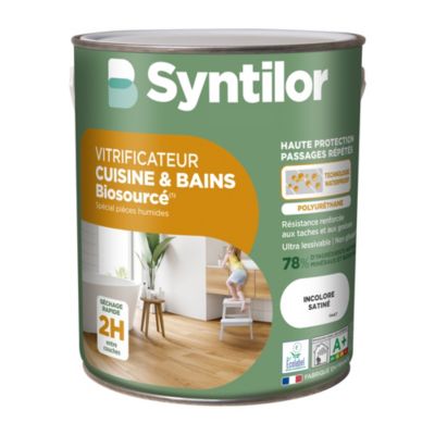 Vitrificateur cuisine et bains Biosourcé Syntilor incolore satiné 2,5L