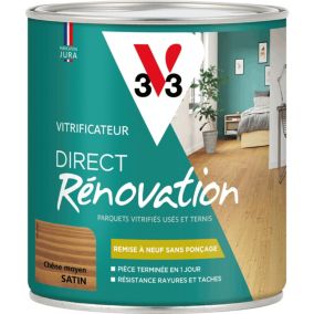 Vitrificateur direct rénovation V33 chêne moyen satin 750ml